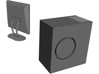 Dell Computer 3D Model preview