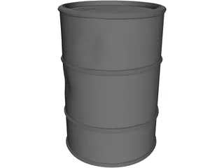 Rusty Old Barrel 3D Model preview