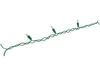 Christmass Lights 3D Model preview