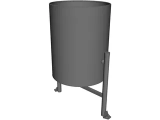 Garbage Container 3D Model preview