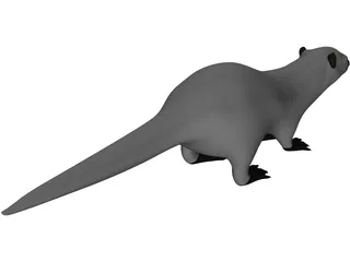 Otter 3D Model preview
