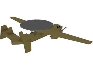 AWACS 3D Model preview
