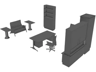 Room Interior 3D Model preview
