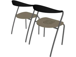 Chair Cube 3D Model preview