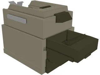 Office Printer-Fax Machine 3D Model preview