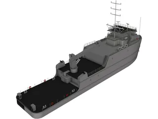 YTT Torpedo Recovery Ship 3D Model preview