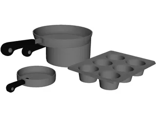 Cook Ware 3D Model preview