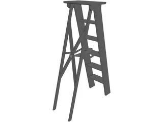 Folding Ladder 3D Model preview