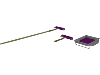 Paint Rollers 3D Model preview