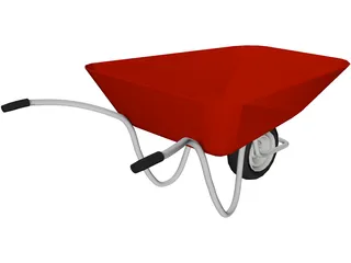 Wheelbarrow 3D Model preview