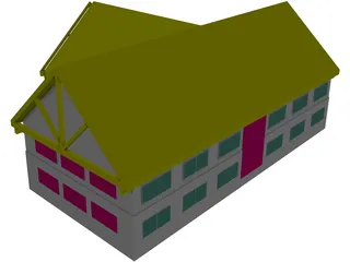 Retail Building 3D Model preview