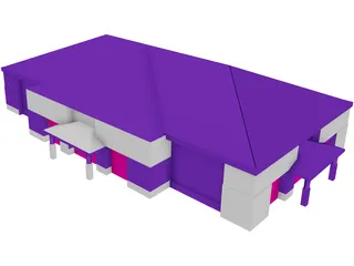Retail Building 3D Model preview