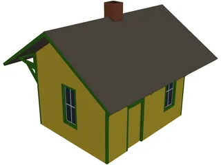 Branch Line Station 3D Model preview