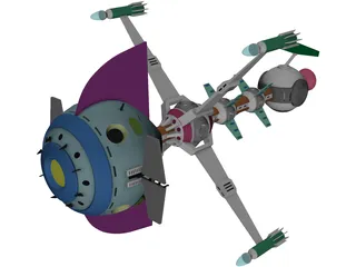 Comet Captain Future 3D Model preview