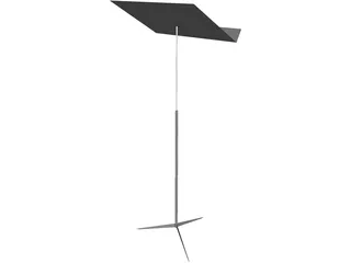 Music Stand 3D Model preview