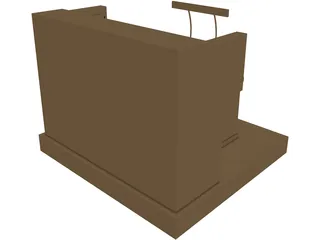 Church Organ 3D Model preview
