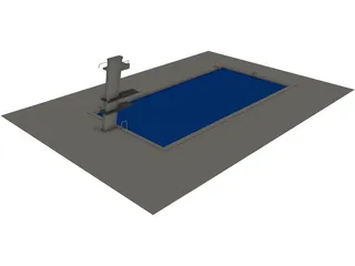 Indoor Pool 3D Model preview