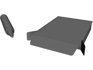 Box of Crayons 3D Model preview