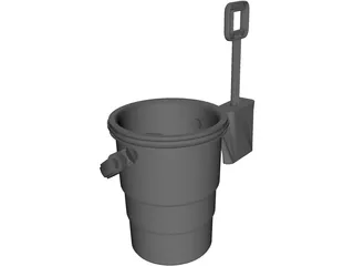 Sand Pail and Shovel 3D Model preview