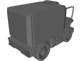 Toon Van 3D Model preview