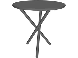 Tripod Table Jabrun 3D Model preview