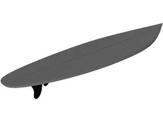 Surfboard 3D Model preview