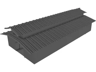 Horse Stalls 3D Model preview