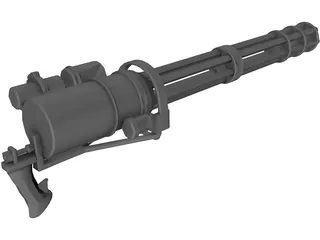 Mini Gun 3D Model preview