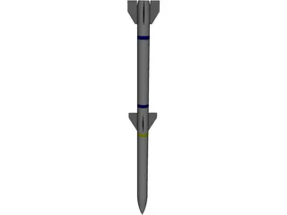 AIM-120C 3D Model preview