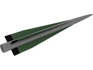 Surface to Air Missile (SAM) 3D Model preview