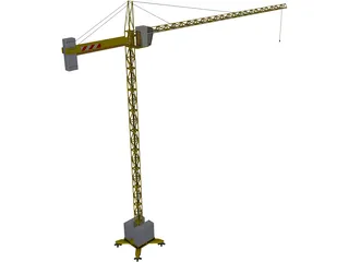 Crane Tower Structure 3D Model preview