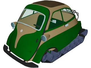 Armored Isetta 3D Model preview