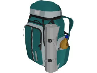 Nova Tour Bag (Large For Tourists And Outdoors) 3D Model preview