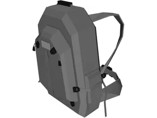 Bag Slalom 40 (Medium Touristic For Tourists And Outdoors) 3D Model preview