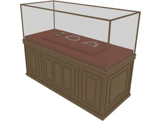 Museum Glassbox 3D Model preview