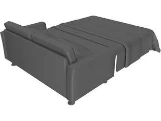 Bed Metamorfosi 3D Model preview