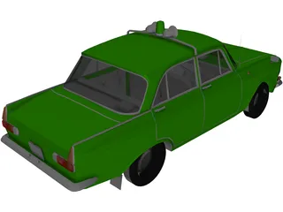 AZLK Moskvitch 412 (1972) 3D Model preview
