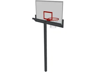 Basketball Hoop 3D Model preview