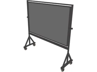 Chalkboard 3D Model preview