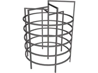 Circular Monkey Bars 3D Model preview