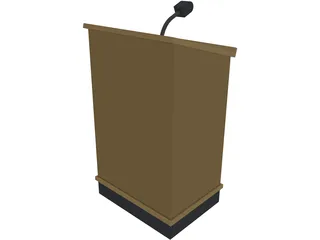 Lectern 3D Model preview