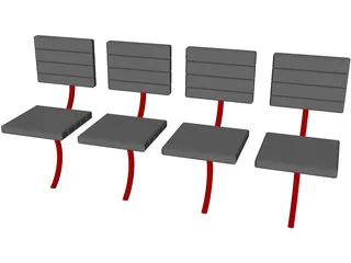 Seats 3D Model preview
