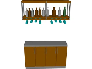Bar 3D Model preview