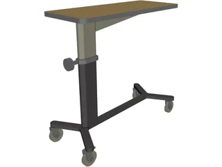 Hospital Table 3D Model preview