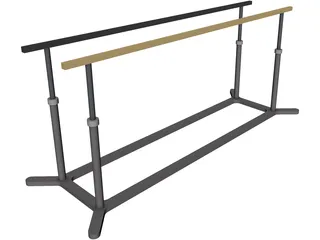 Parallel Bars 3D Model preview