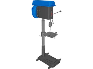 Pillar Drill 3D Model preview