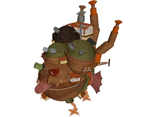 Howl Moving Castle 3D Model preview