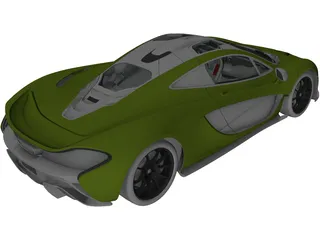 McLaren P1 3D Model preview