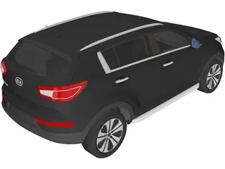 Kia Sportage (2010) 3D Model preview