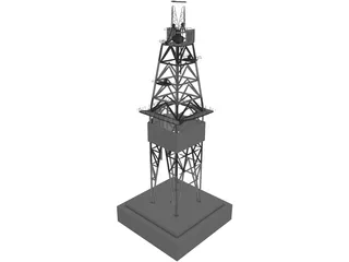 Drill Rig 3D Model preview